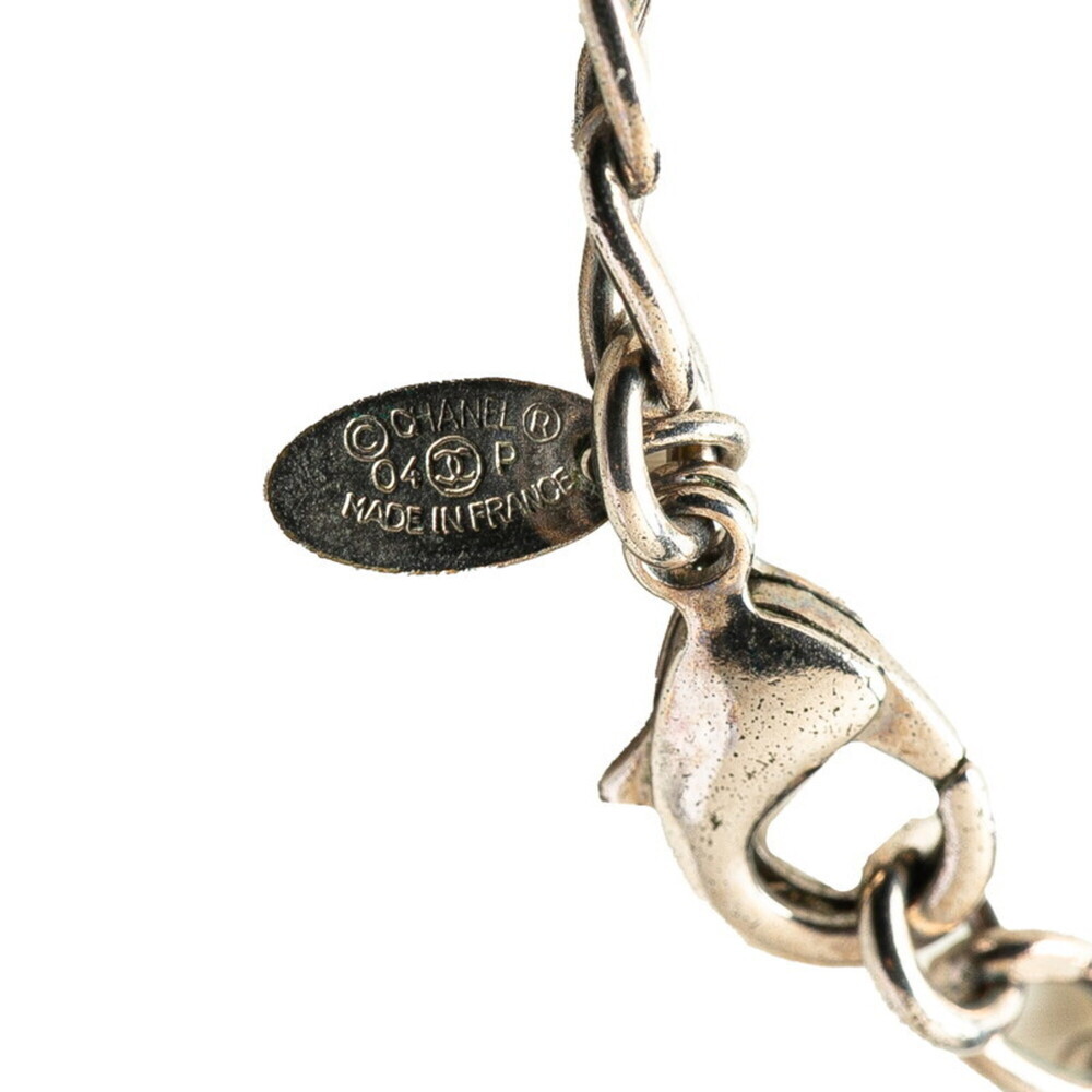 CHANEL Authentic White Logo Necklace - Picture 4 of 5